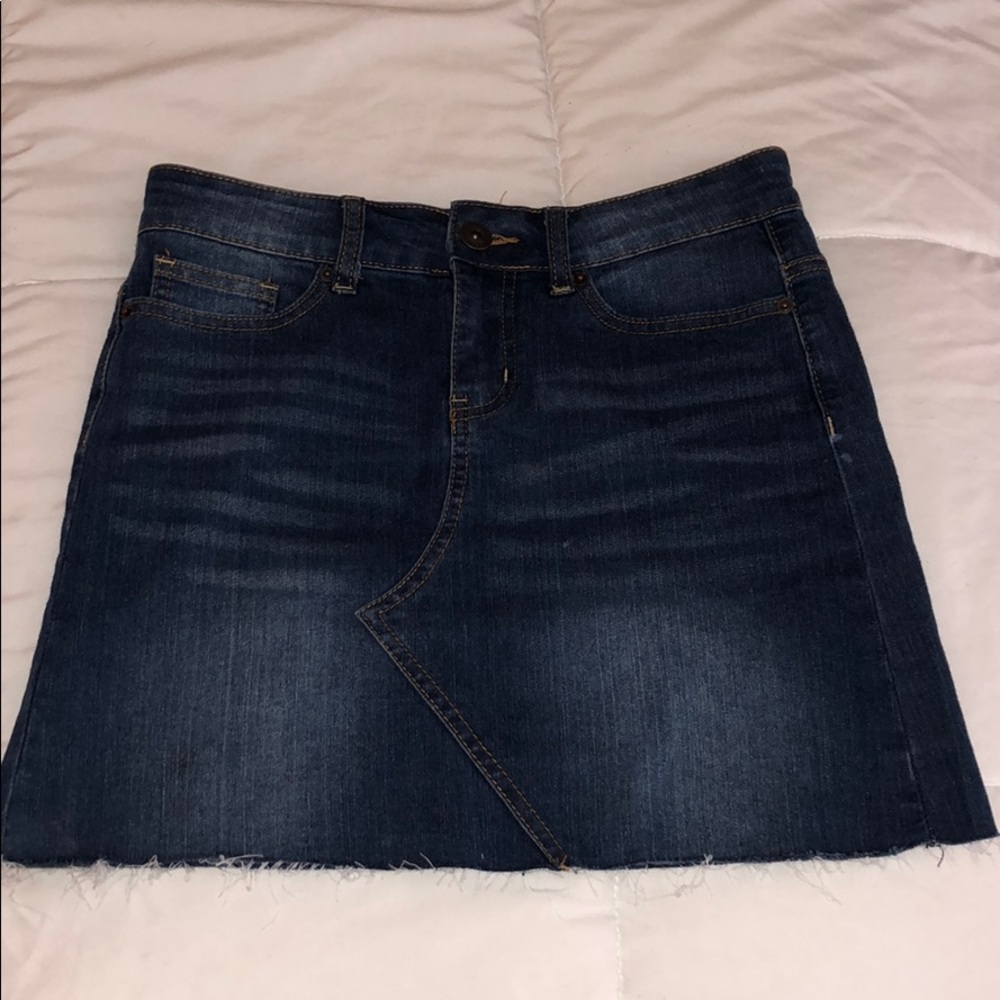 Dark denim skirt